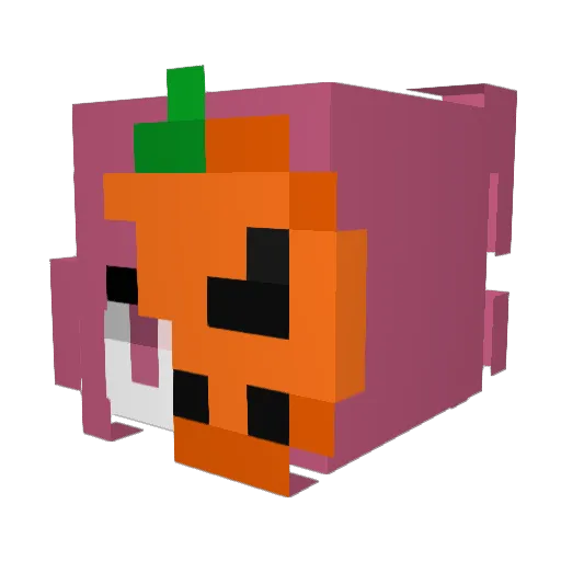 No_07 Minecraft avatar head, 3D render