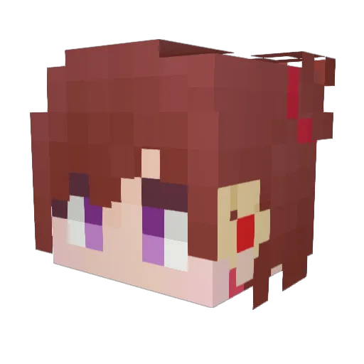 No_Awareness Minecraft avatar head, 3D render