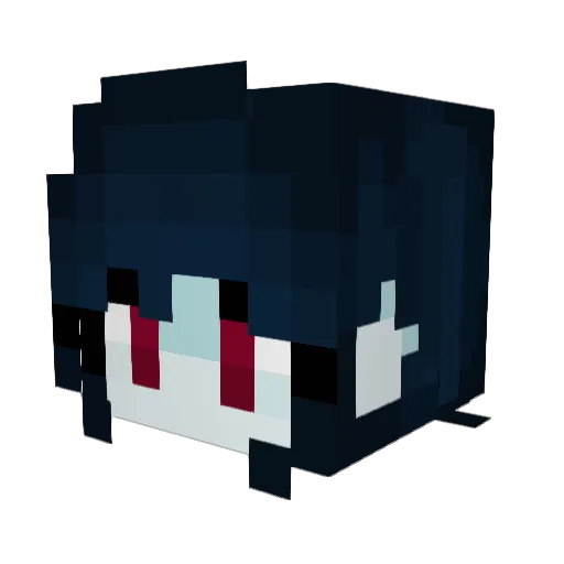 No_Clue Minecraft avatar head, 3D render