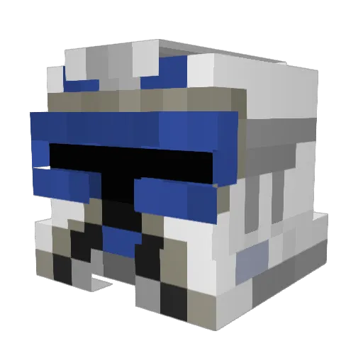 No_Doze Minecraft avatar head, 3D render
