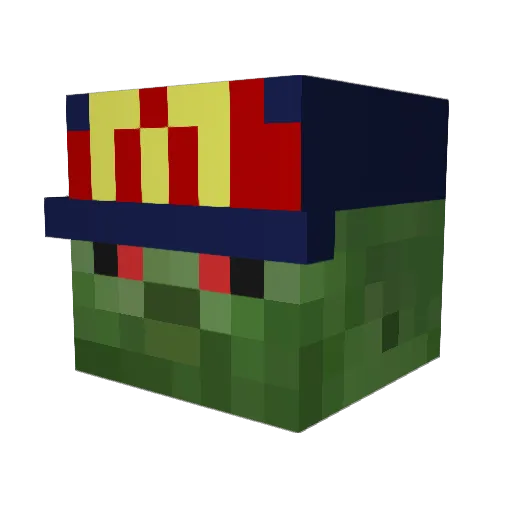 No_Half_Sends Minecraft avatar head, 3D render