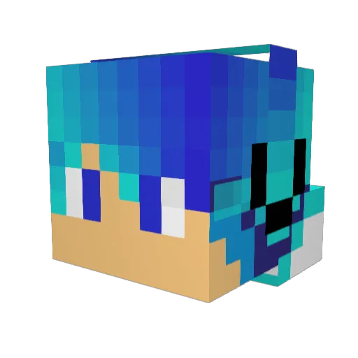 No_HaxJust_Me Minecraft avatar head, 3D render