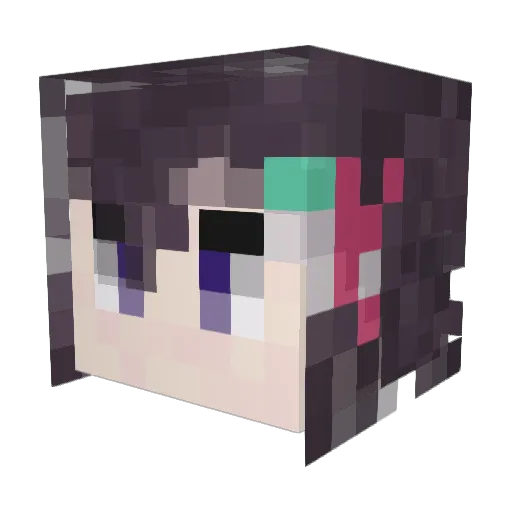 No_Rain_whatever Minecraft avatar head, 3D render