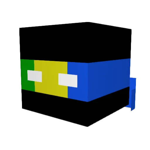No_Soul_ Minecraft avatar head, 3D render