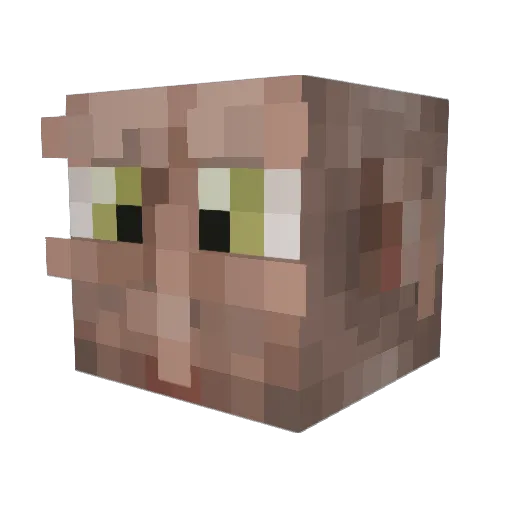 No_Souls Minecraft avatar head, 3D render