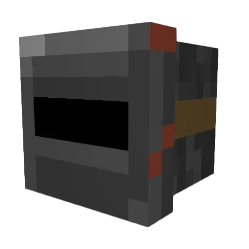 No_Spoon_ Minecraft avatar head, 3D render