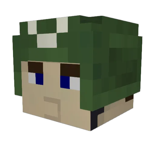 No_Tables Minecraft avatar head, 3D render
