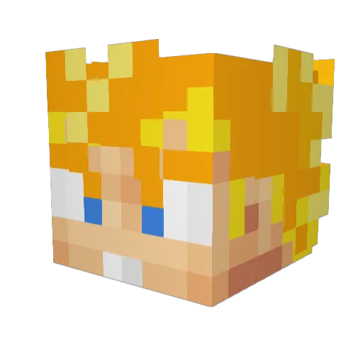 No_ToxX Minecraft avatar head, 3D render