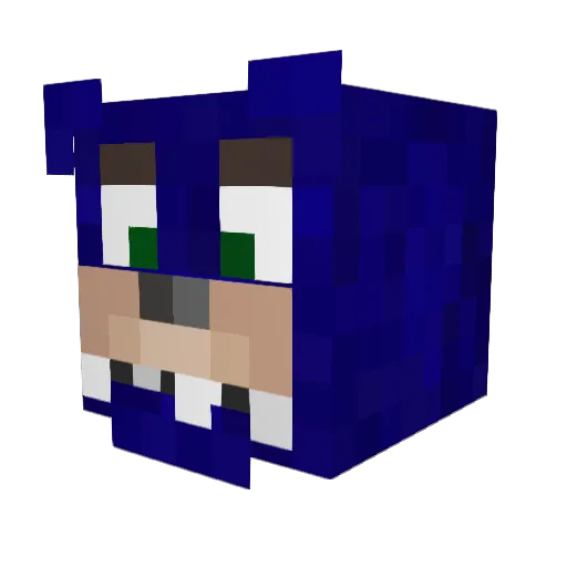 No_Wonder Minecraft avatar head, 3D render