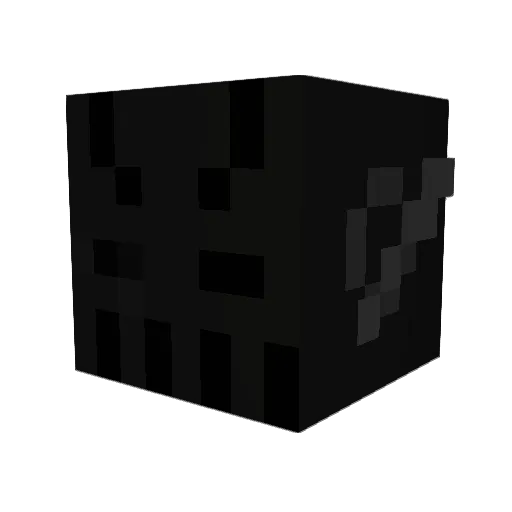No_diff Minecraft avatar head, 3D render