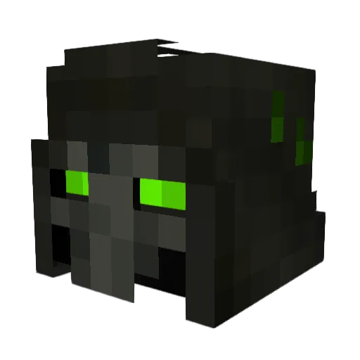 No_oN Minecraft avatar head, 3D render