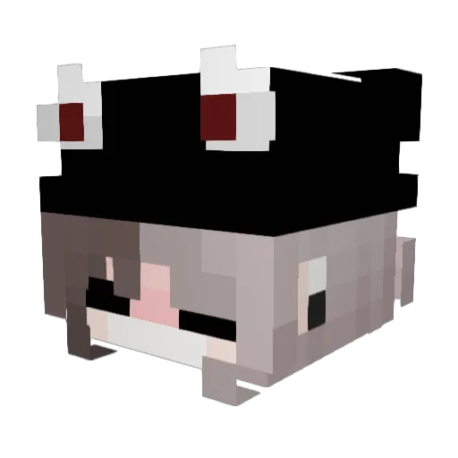 No_why_ Minecraft avatar head, 3D render