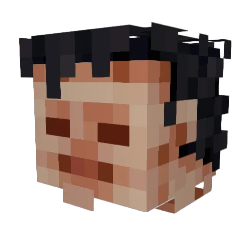 NoaRFG Minecraft avatar head, 3D render