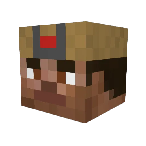 NoaS124 Minecraft avatar head, 3D render
