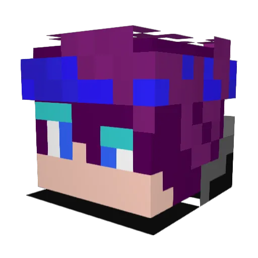 Noa_h Minecraft avatar head, 3D render