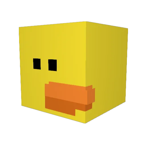 Noaaumu Minecraft avatar head, 3D render