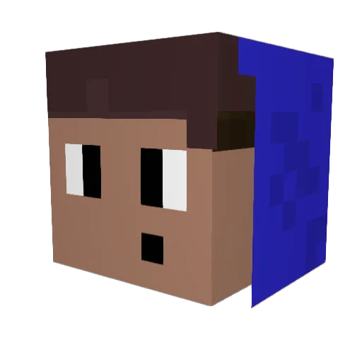 Noah01a Minecraft avatar head, 3D render