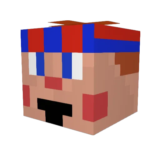 Noah1975 Minecraft avatar head, 3D render