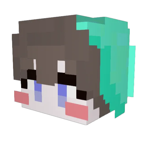 Noah7723 Minecraft avatar head, 3D render