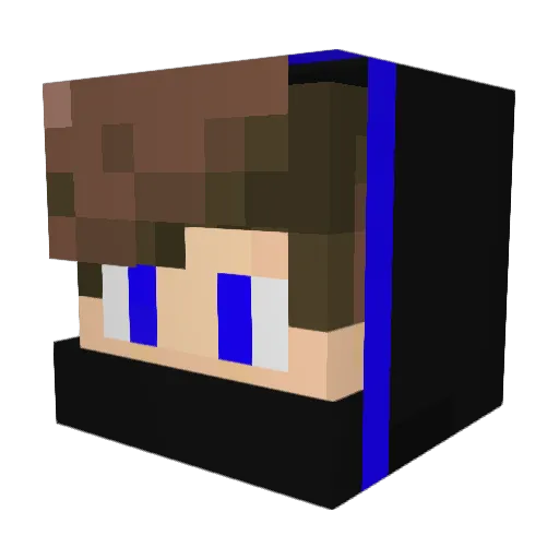NoahB888DX Minecraft avatar head, 3D render