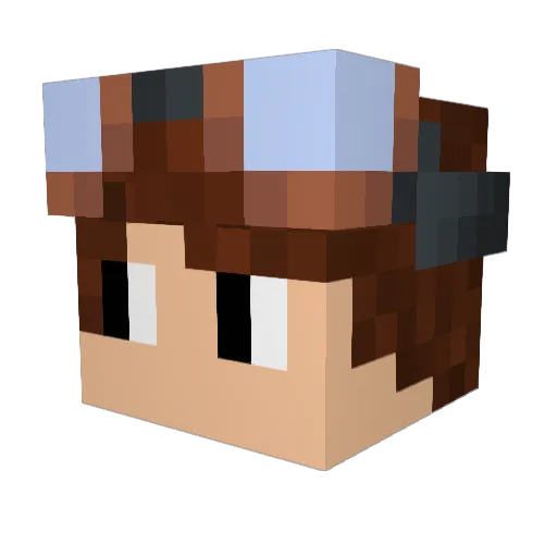 NoahBlock2010 Minecraft avatar head, 3D render