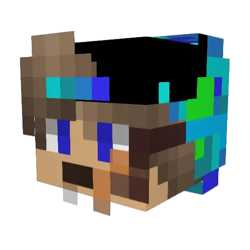 NoahGranCanaria Minecraft avatar head, 3D render