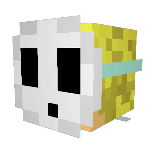 NoahGretel Minecraft avatar head, 3D render