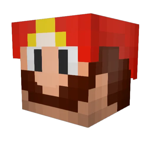 NoahGronk87 Minecraft avatar head, 3D render