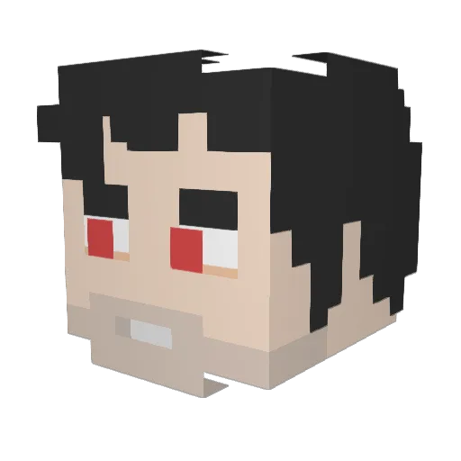 NoahHilton Minecraft avatar head, 3D render