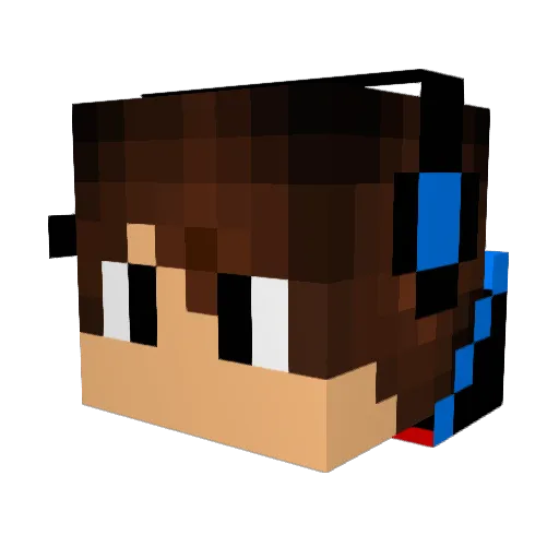 NoahIsKing Minecraft avatar head, 3D render