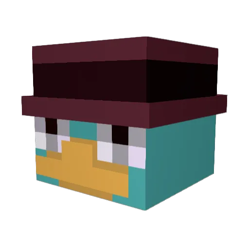 NoahLovely Minecraft avatar head, 3D render