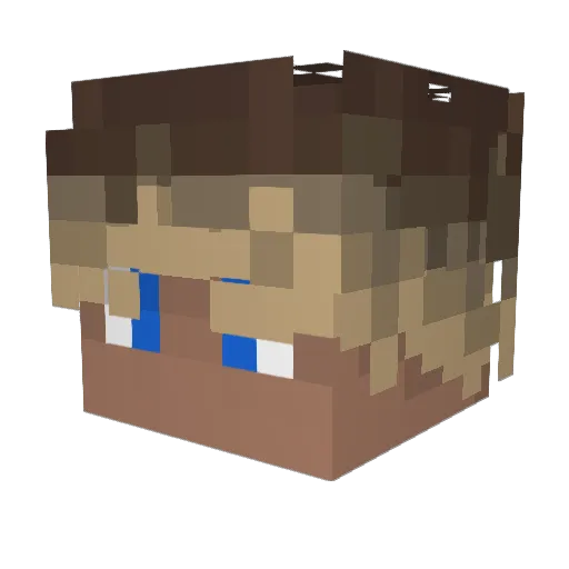 NoahMagMelonen Minecraft avatar head, 3D render
