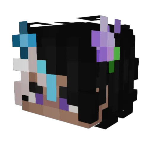 NoahNAllium Minecraft avatar head, 3D render