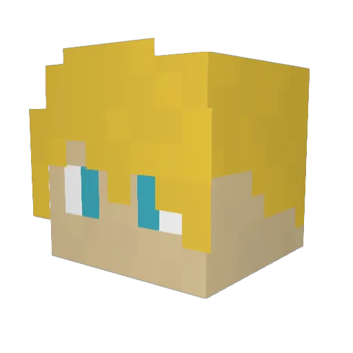 NoahOnTheBass Minecraft avatar head, 3D render