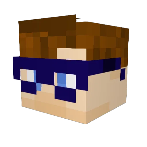 NoahPlayer4 Minecraft avatar head, 3D render