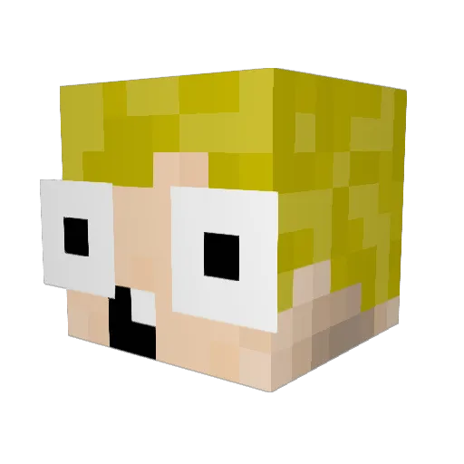 NoahSchwartz Minecraft avatar head, 3D render
