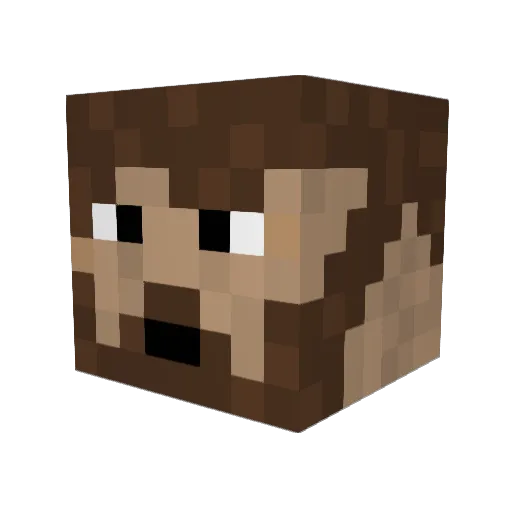 NoahTW Minecraft avatar head, 3D render