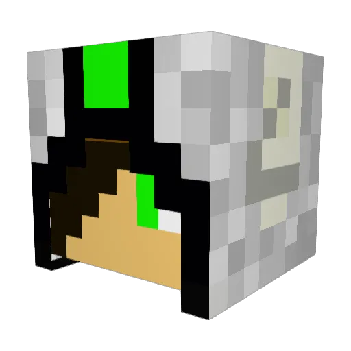 NoahWolf07 Minecraft avatar head, 3D render