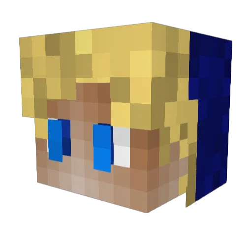 NoahYuh Minecraft avatar head, 3D render