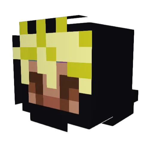 Noah_Goa Minecraft avatar head, 3D render