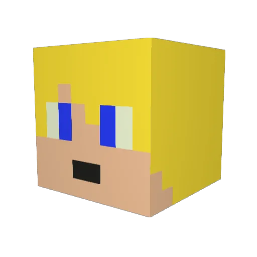 Noah_Leif Minecraft avatar head, 3D render