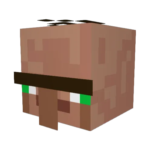 Noah_classic Minecraft avatar head, 3D render