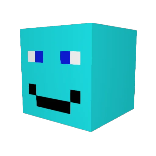 Noah_the_ Minecraft avatar head, 3D render