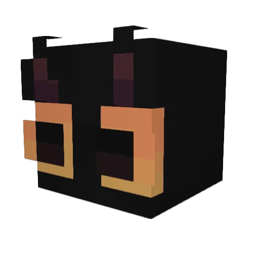 NoahdaMonk Minecraft avatar head, 3D render