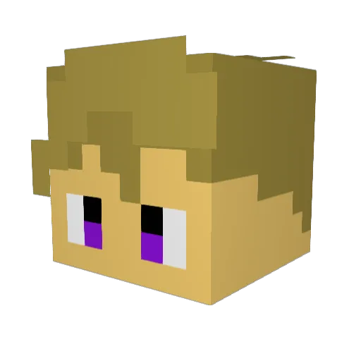 Noahlorian Minecraft avatar head, 3D render
