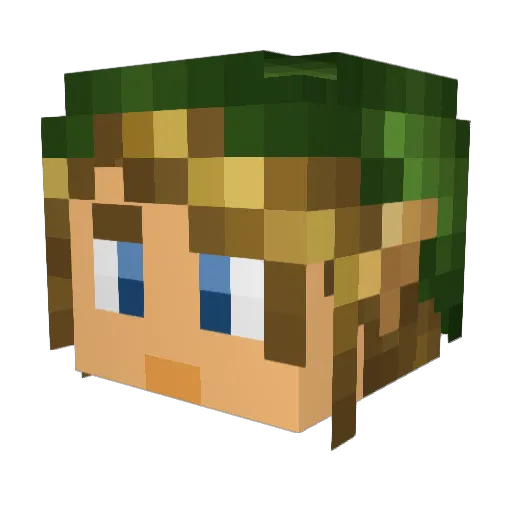 Noahthak Minecraft avatar head, 3D render