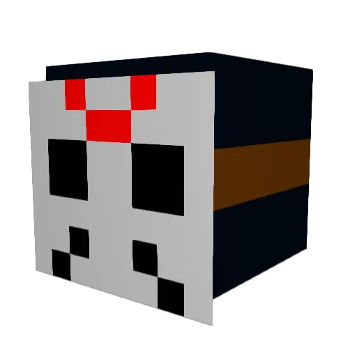 Noak19 Minecraft avatar head, 3D render