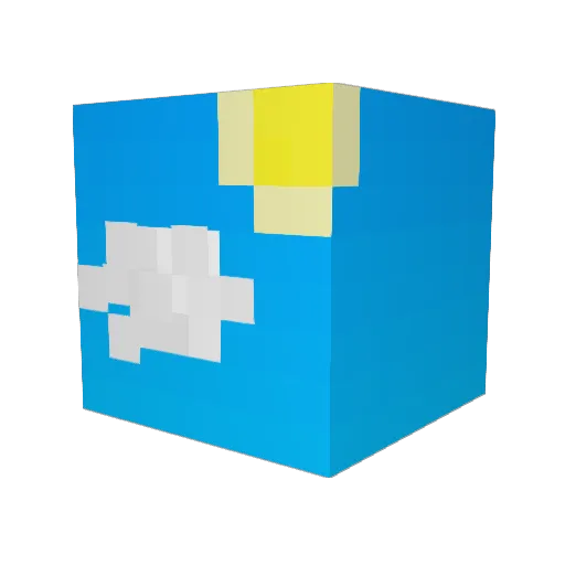 Noamiko9090 Minecraft avatar head, 3D render