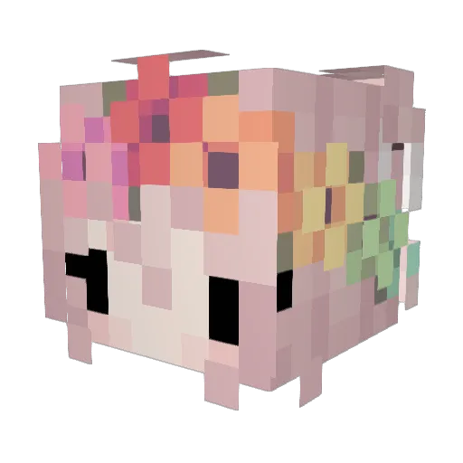 Noaor Minecraft avatar head, 3D render