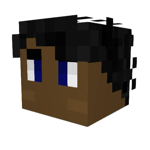 Noapl Minecraft avatar head, 3D render